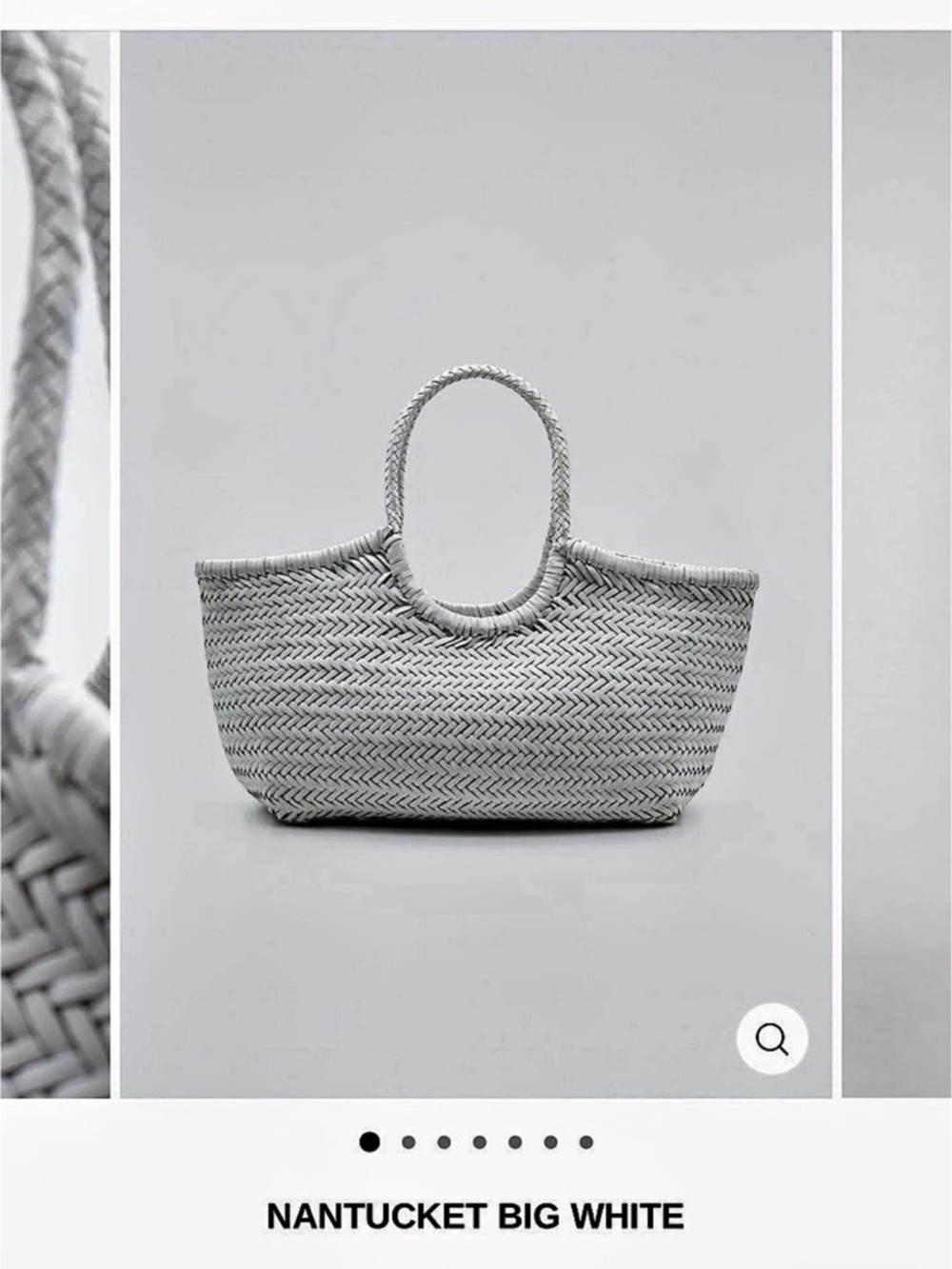 Dragon Diffusion Nantucket Big White Woven Tote in White